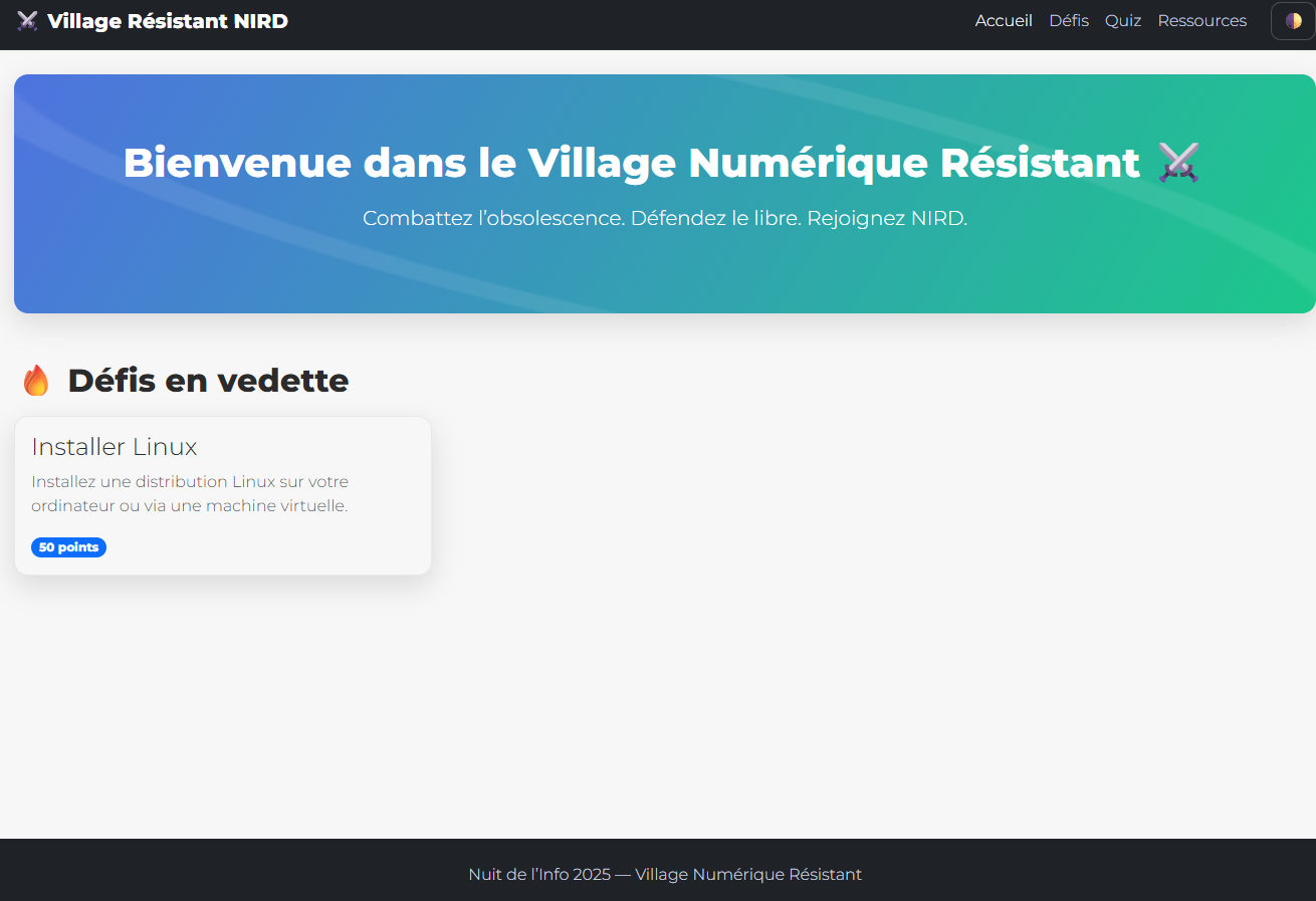 Code sous pression — Nuit de l'Info 2025